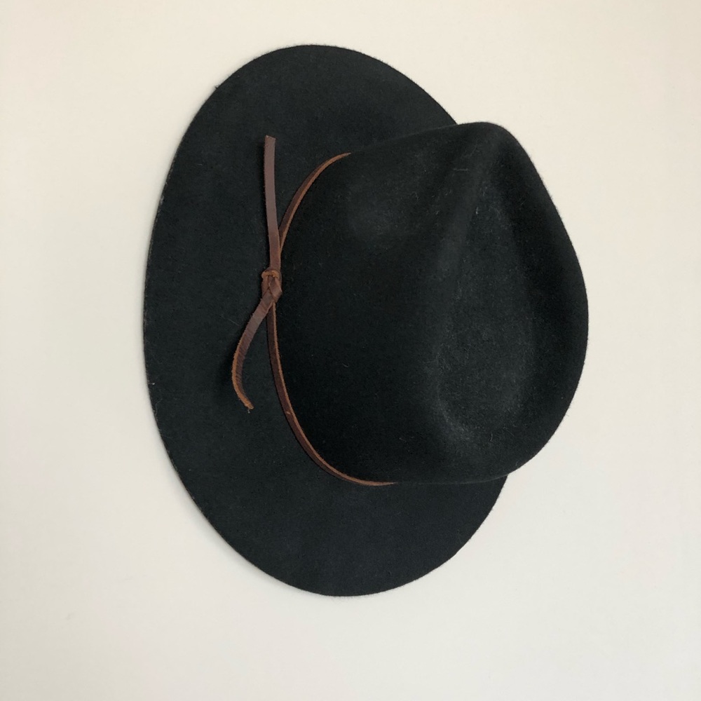 madewell biltmore black rancher hat w black band